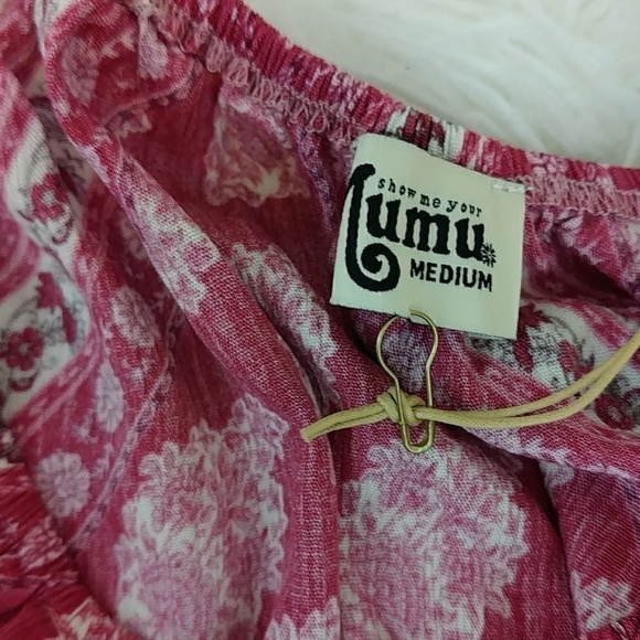 SMYMM off shoulder floral print crop top M NWT - Picture 5 of 6